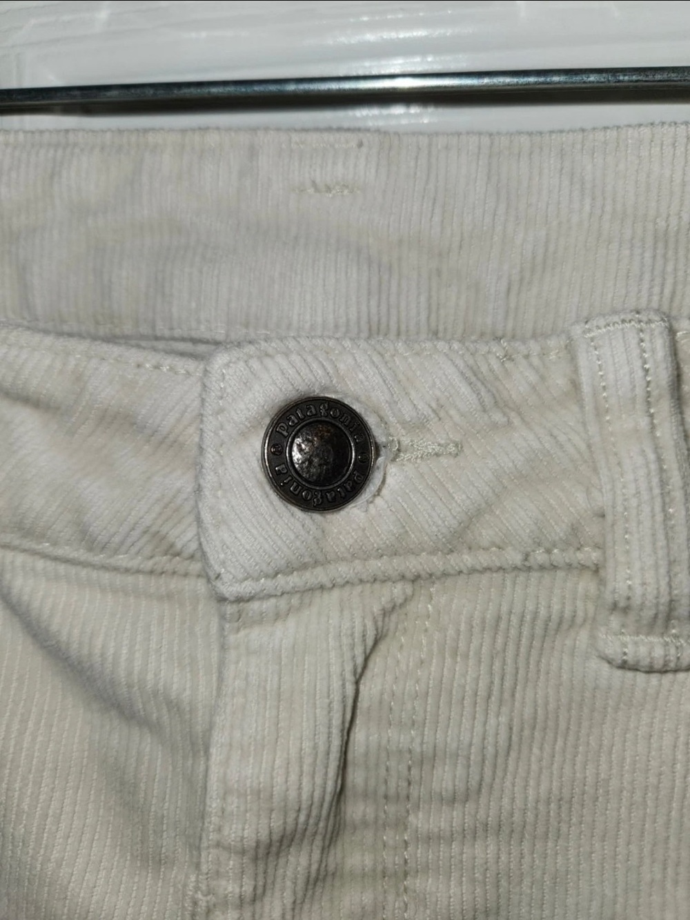 Patagonia Fitted Corduroy Pants Cream Beige Ivory STY55055 Women's 27 - Picture 2 of 5